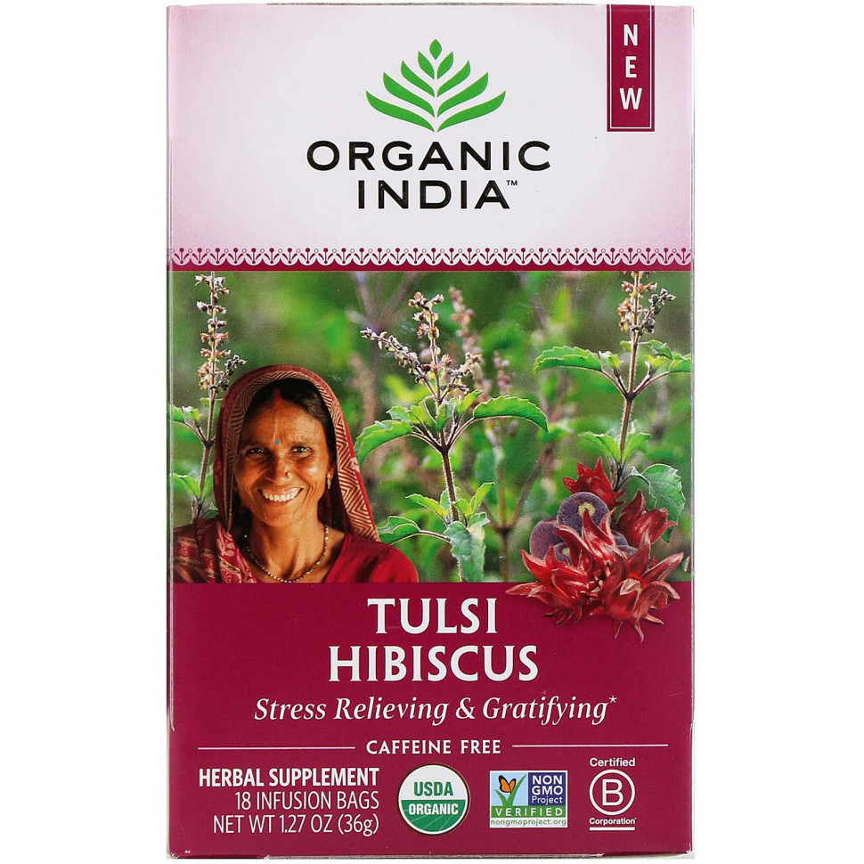 Organic India, Tulsi Tea, ,  , 18   , 36  (1,27 )    , -, 