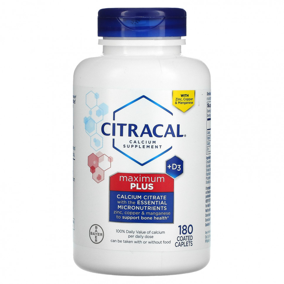 Citracal, Maximum Plus + D3, 180       , -, 