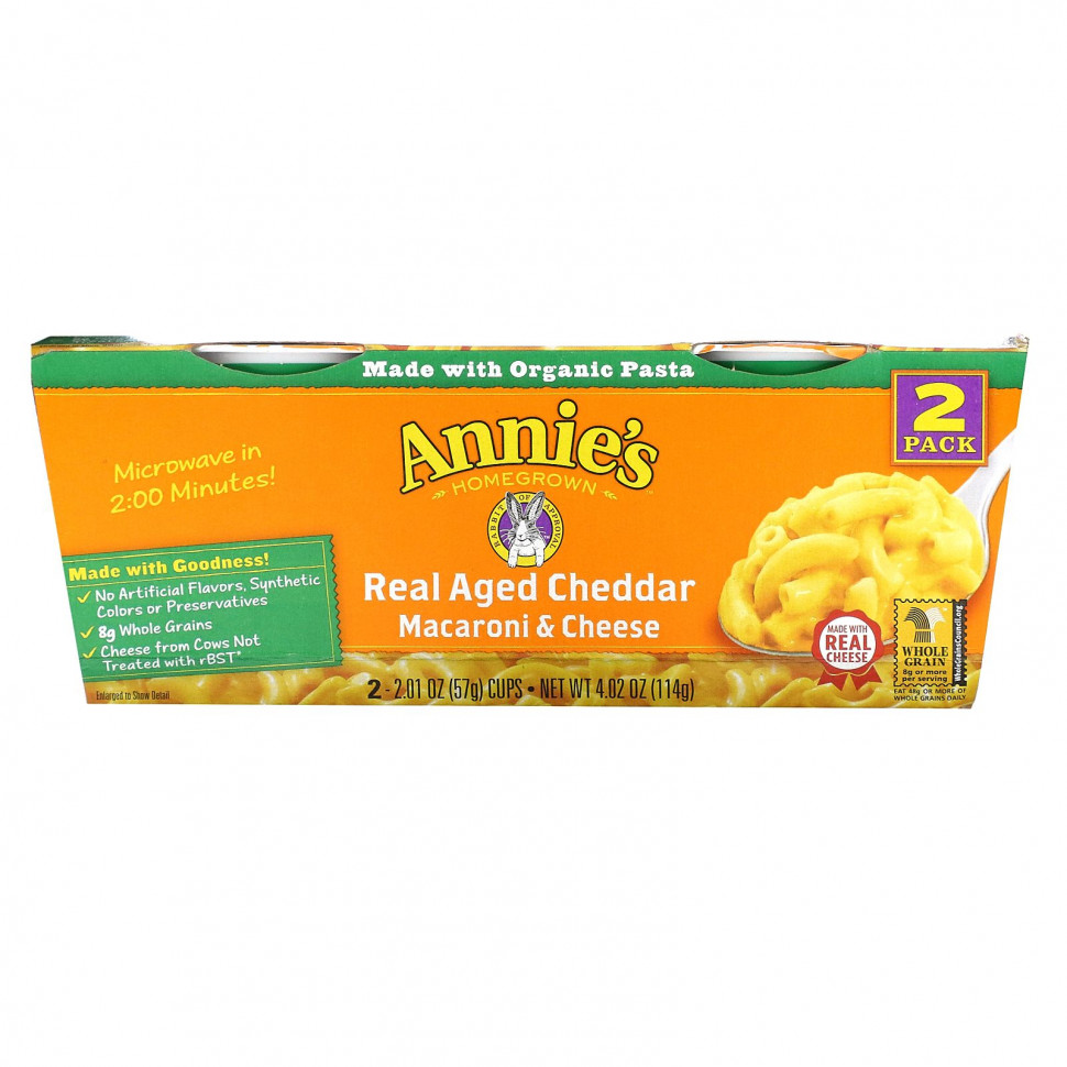 Annie's Homegrown, Macaroni & Cheese, 2 ,   , 57  (22,01 )       , -, 