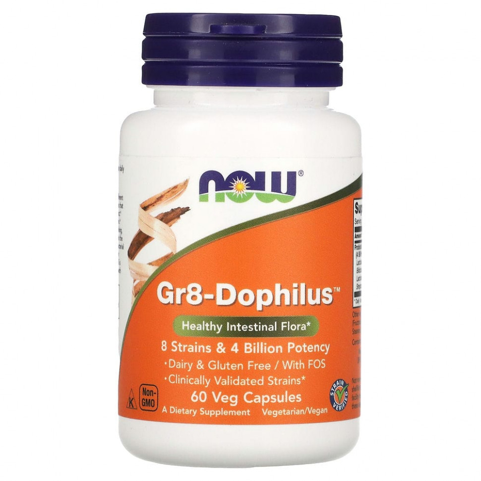  NOW Foods, Gr8-Dophilus, 60    Iherb ()