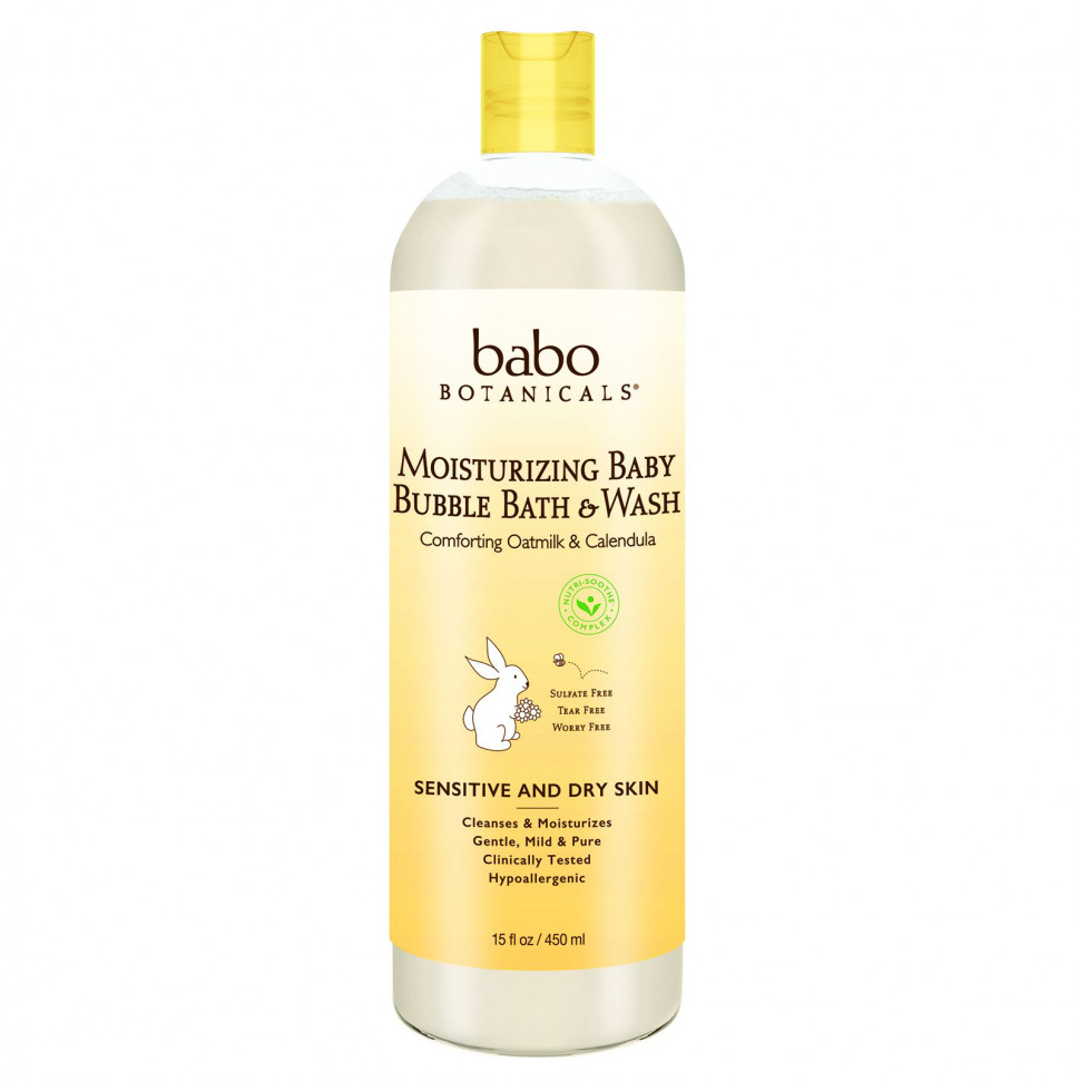 Babo Botanicals,       Baby Bubble Bath & Wash,    , 15 . . (450 )    , -, 