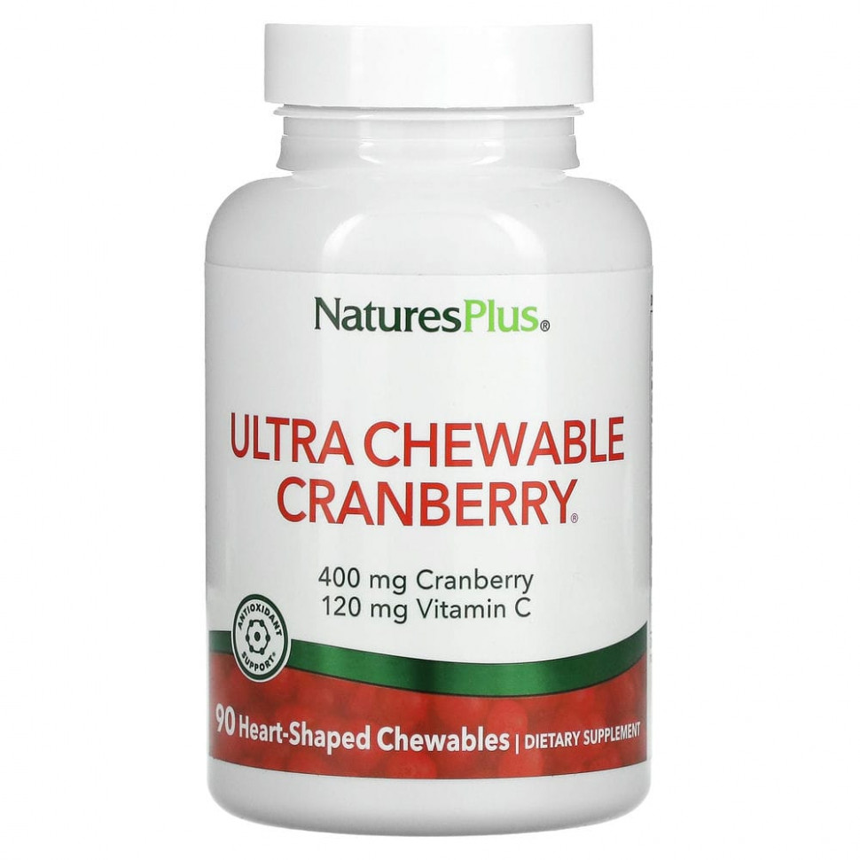  NaturesPlus, Ultra Chewable Cranberry   C,  / , 90    Iherb ()