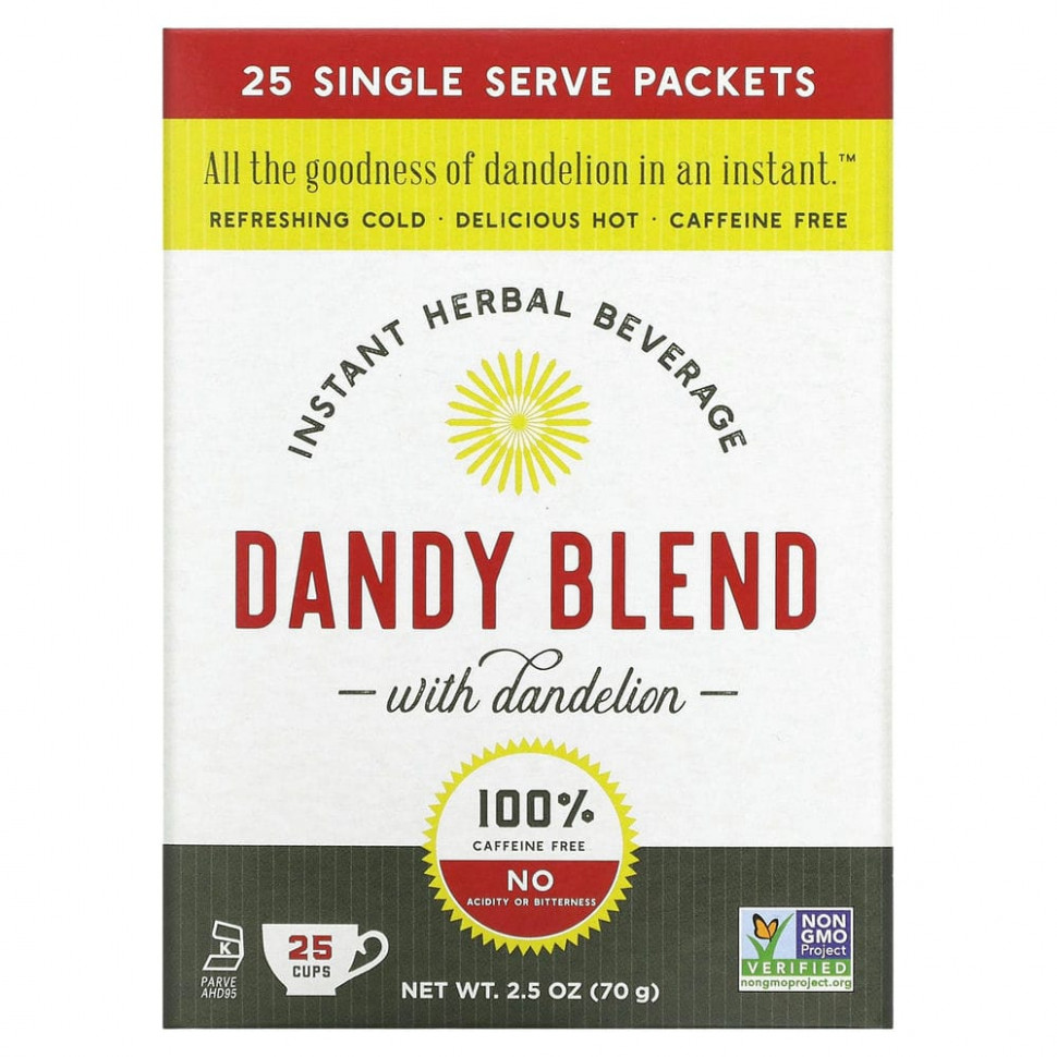 ���������� Dandy Blend, Instant Herbal Beverage With Dandelion (����������������� �������� ������� � �����������), ��� �������, 25 ����������� ���������  Iherb (������)