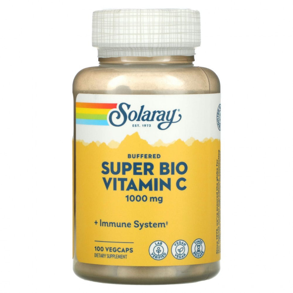 Solaray, Super Bio Vitamin C,  C  , 100      , -, 