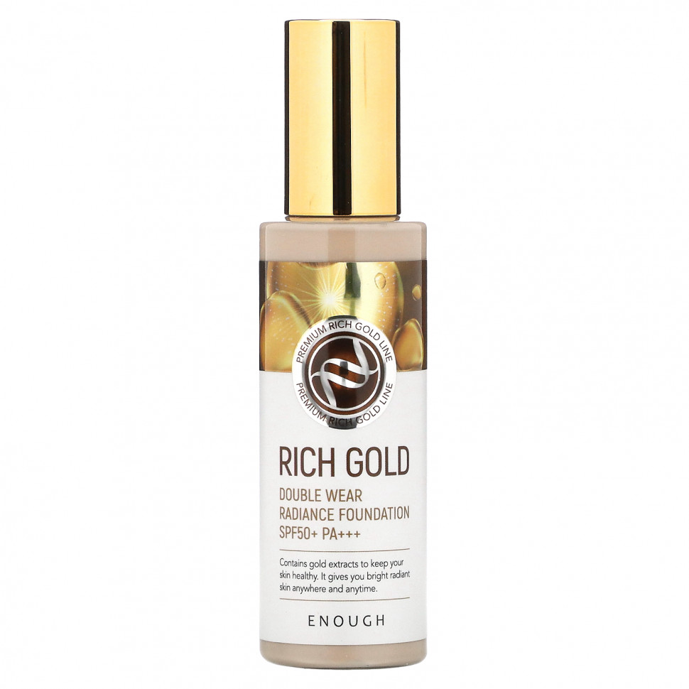 Enough, Rich Gold,   Double Wear Radiance SPF50 + PA +++,  13, 100  (3,53 )    , -, 