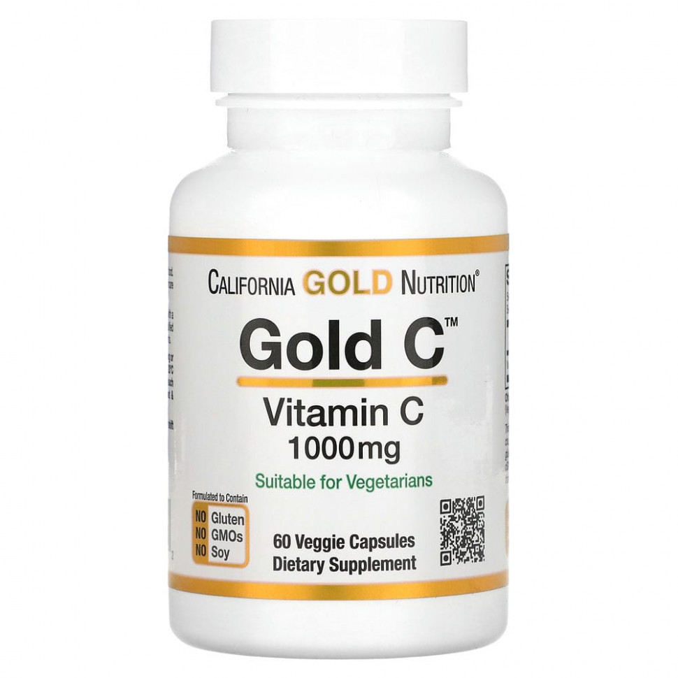 California Gold Nutrition, Gold C,  C, 1000 , 60      , -, 