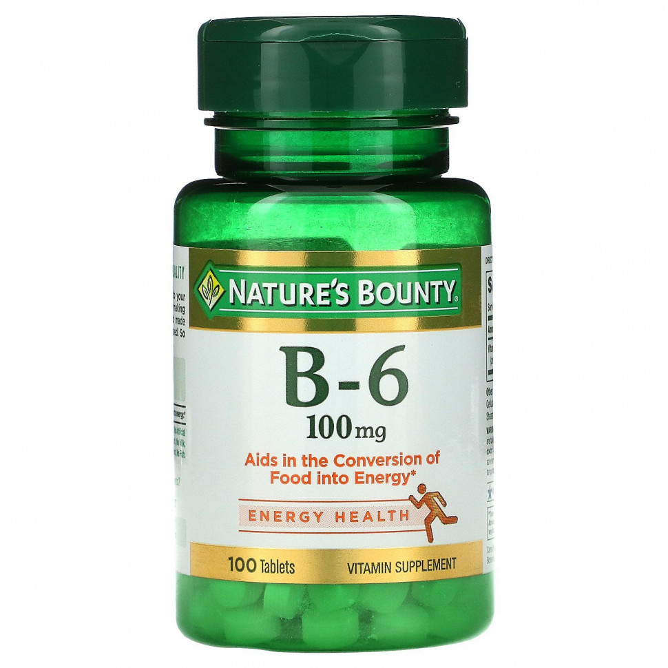 Nature's Bounty,  B-6, 100 , 100     , -, 