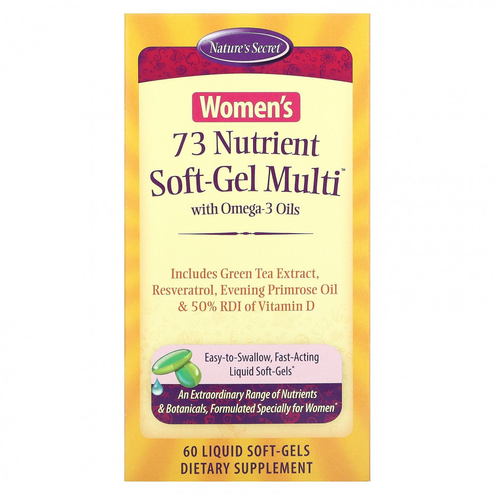 Nature's Secret, 73 Nutrient Soft-Gel Multi,      -3, 60      , -, 