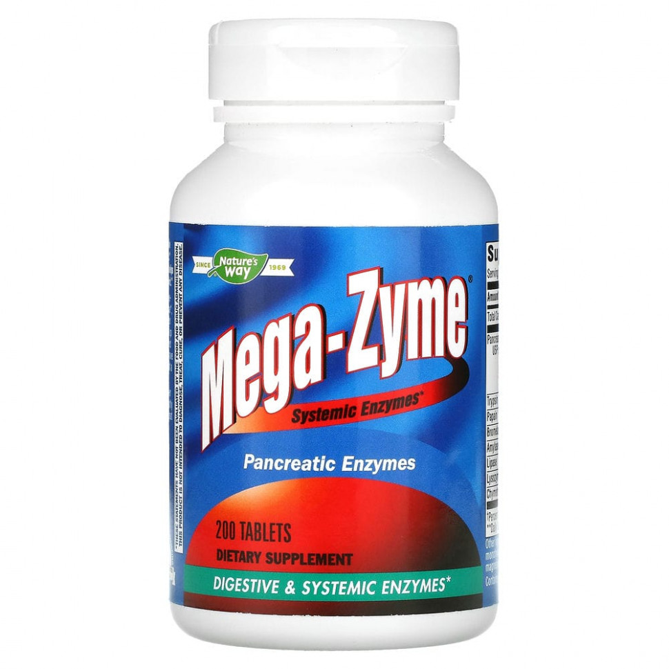 Nature's Way, Mega-Zyme,  , 200     , -, 