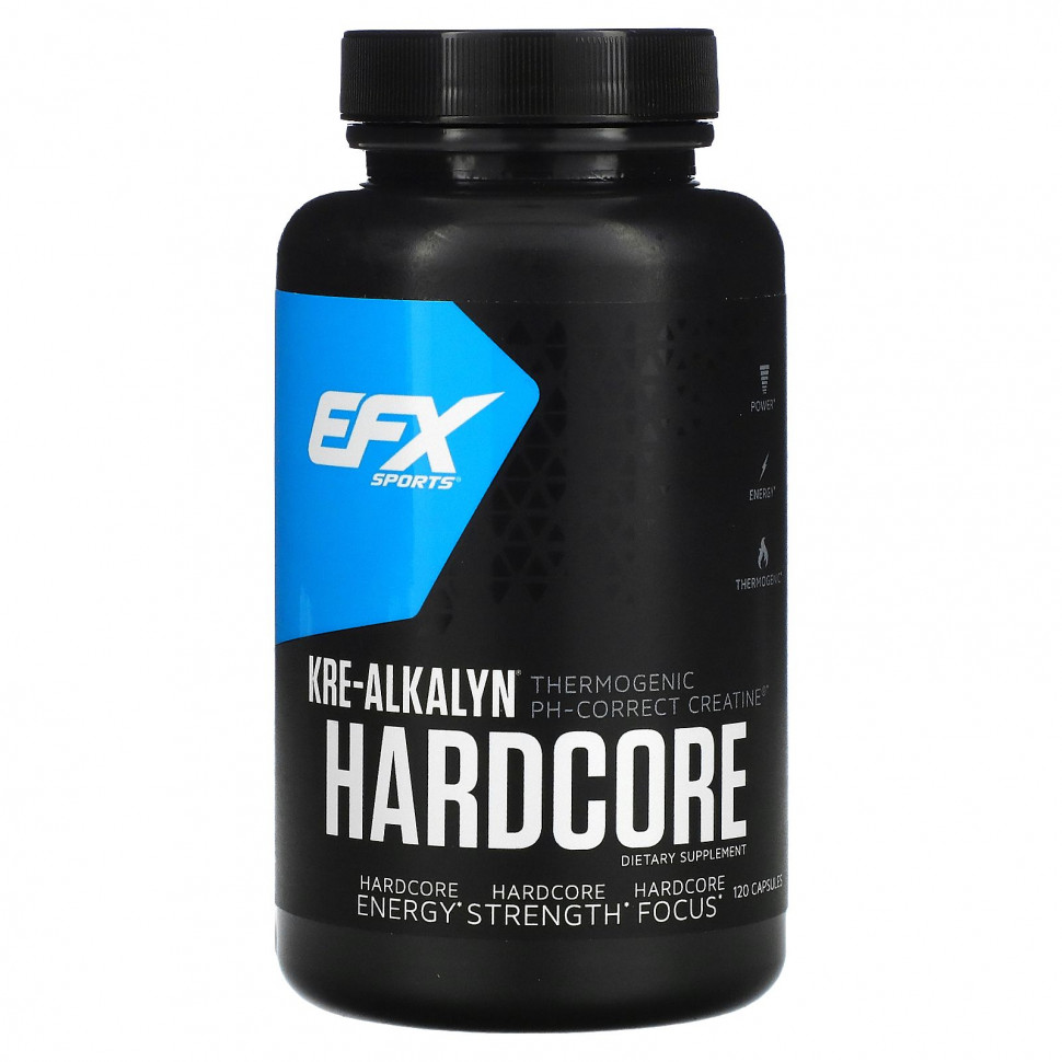 EFX Sports, Kre-Alkalyn Hardcore, 120     , -, 