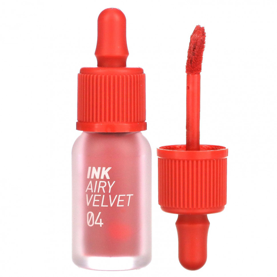 Peripera,    Ink Airy Velvet Lip Tint, 04 Pretty Pink, 4  (0,14 )    , -, 