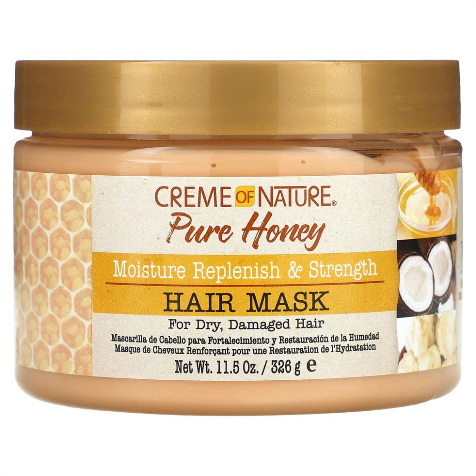 ���������� Creme Of Nature, Pure Honey, ����������� � ����������� ����� ��� �����, 326 � (11,5 �����)  Iherb (������)