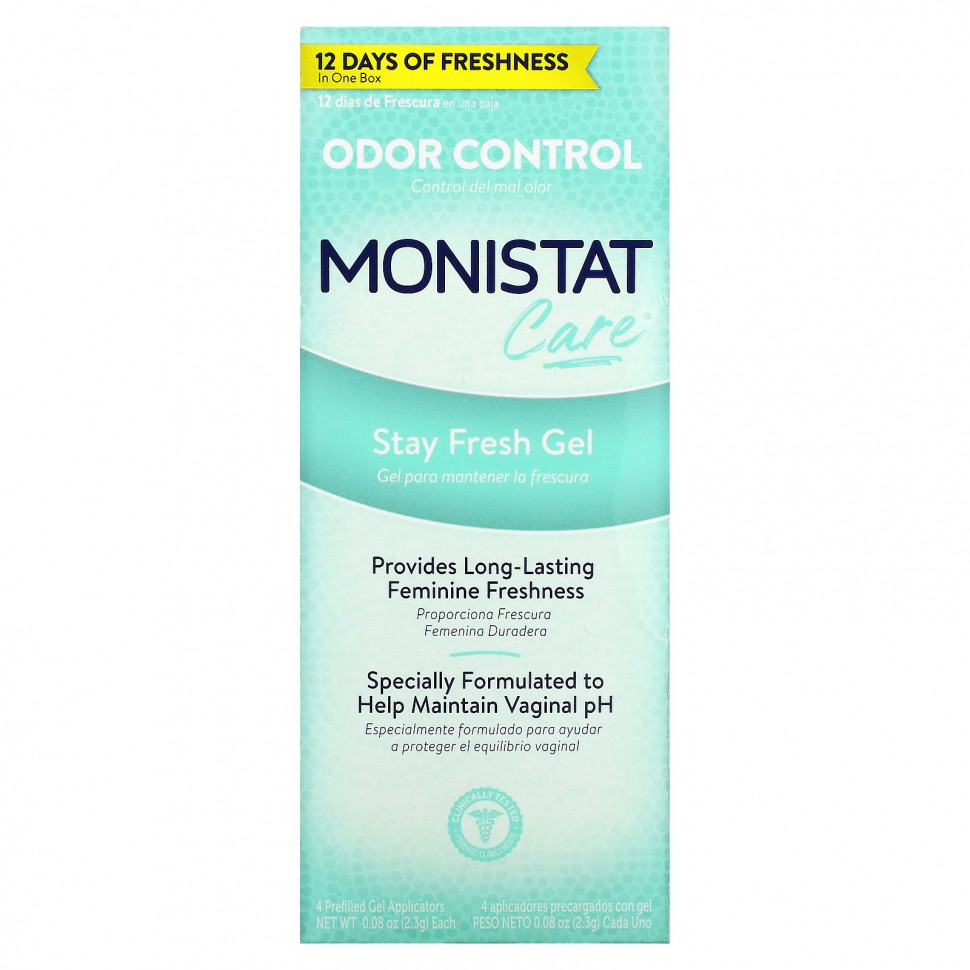 Monistat, Care,  ,  Stay Fresh, 4   -,  2,3  (0,08 )    , -, 