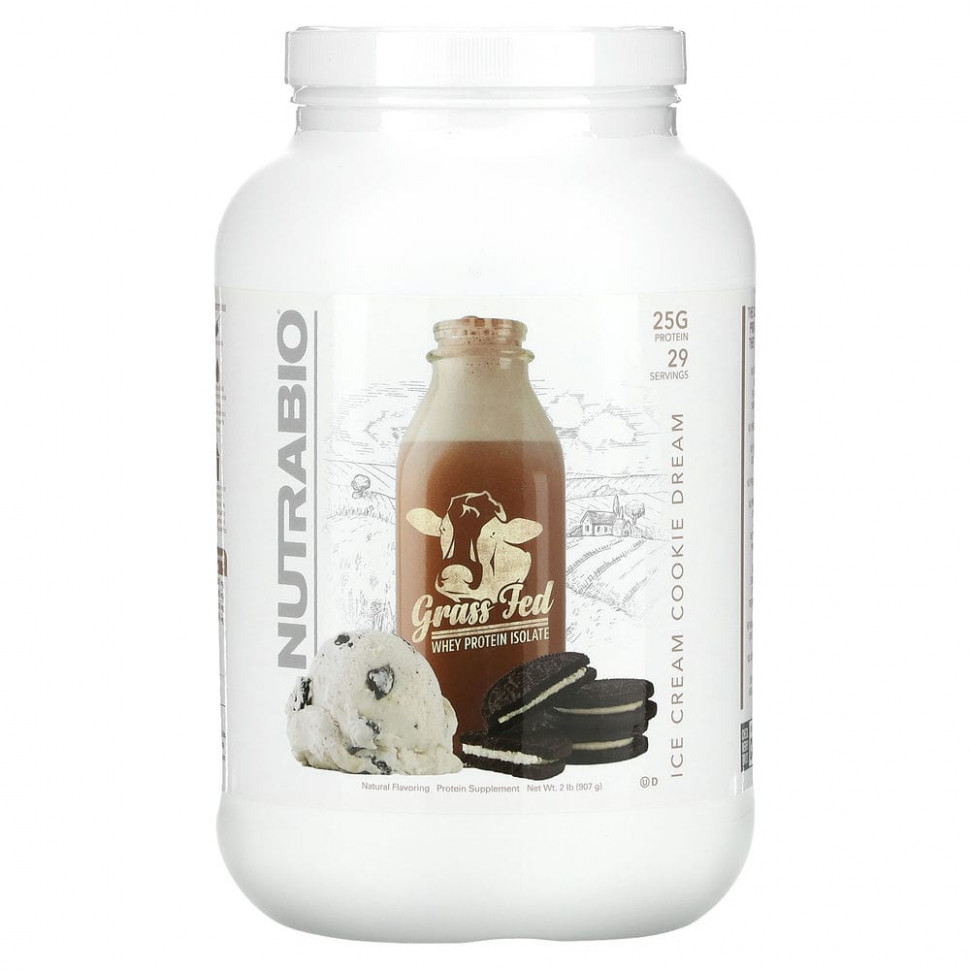 Nutrabio Labs,    Grass Fed, Ice Cream Cookie Dream, 907  (2 )    , -, 