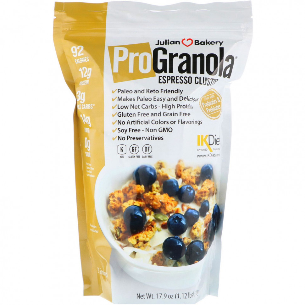 Julian Bakery,  Pro Granola, Espresso Cluster, 510  (17,9 )    , -, 