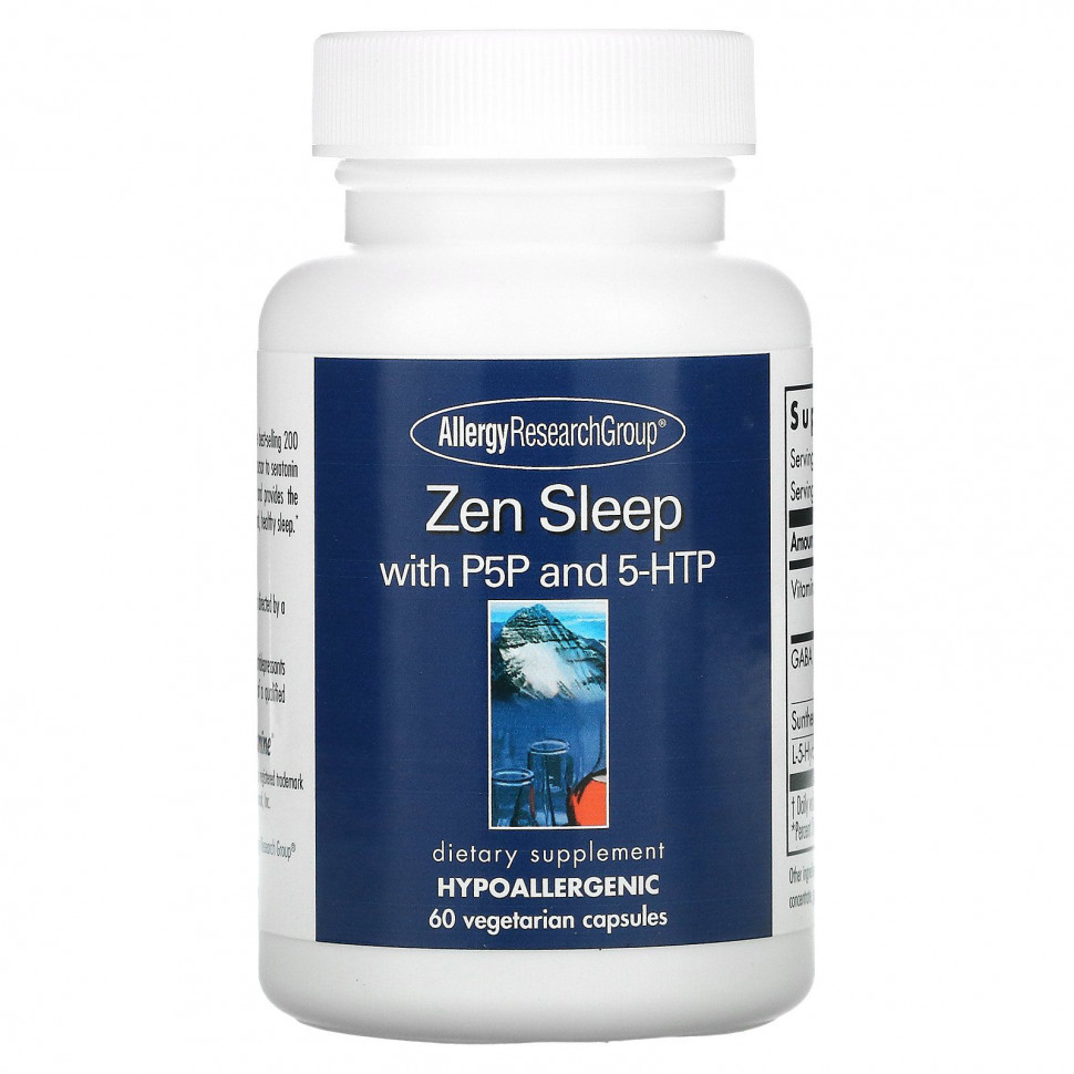 Allergy Research Group,  Zen Sleep  P5P  5-HTP, 60      , -, 