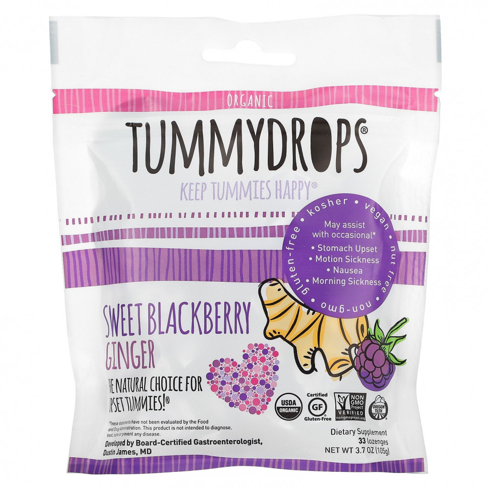 Tummydrops, Organic,    , 33 , 105  (3,7 )    , -, 