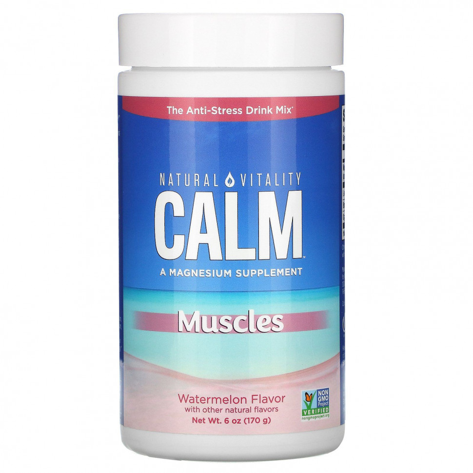 Natural Vitality, Calm, Muscles,  , 6  (170 )    , -, 