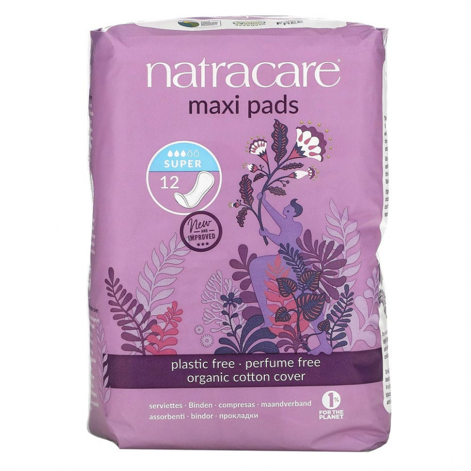 Natracare, Maxi, ,    , , 12     , -, 