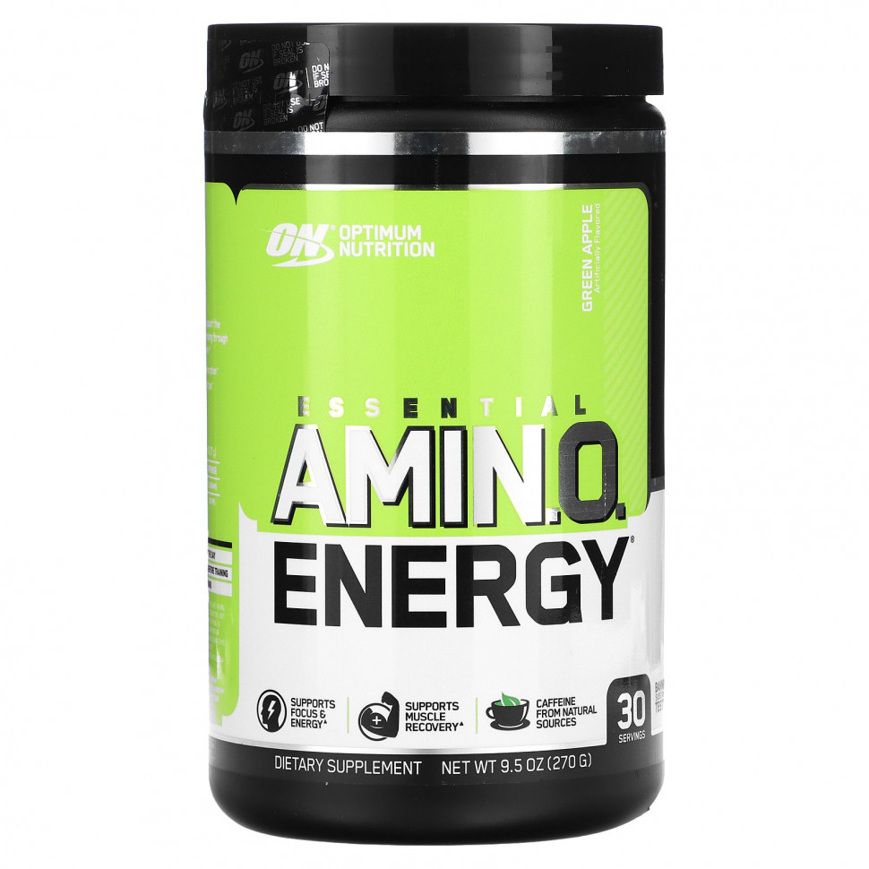 Optimum Nutrition, Essential Amino Energy, Green Apple, 0.6 lbs, 30 servings    , -, 