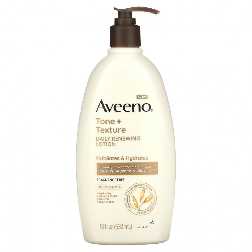 ���������� Aveeno, ���������� ����������������� ������ Tone + Texture, 532 �� (18 ����. �����)  Iherb (������)
