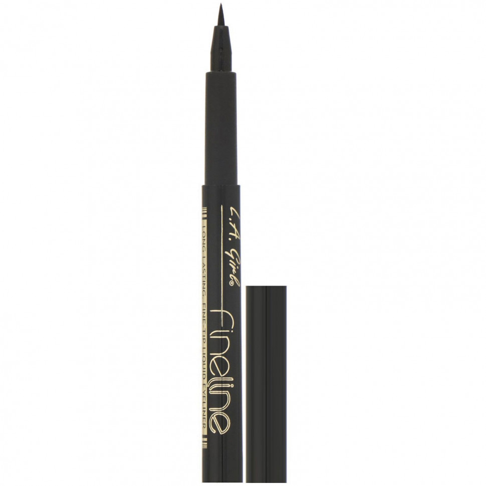 L.A. Girl,     Fineline Liquid Eyeliner,  Black, 1,1     , -, 