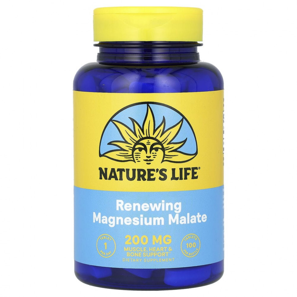 Nature's Life, Magnesium Malate ( ), 1300 , 100     , -, 