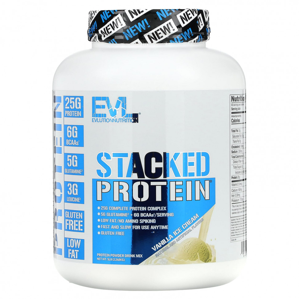 EVLution Nutrition, Stacked Protein,  , 2268  (5 )    , -, 