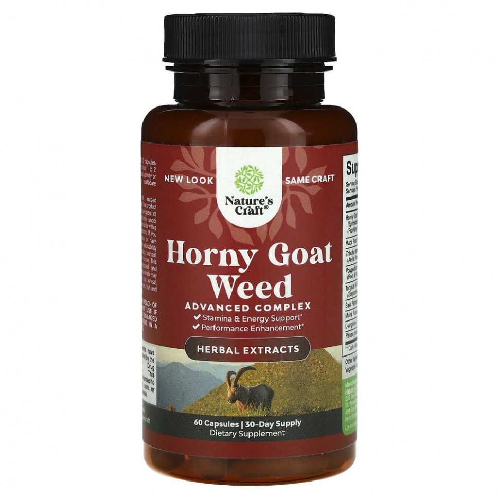 Natures Craft, Horny Goat Weed, 500 , 60     , -, 