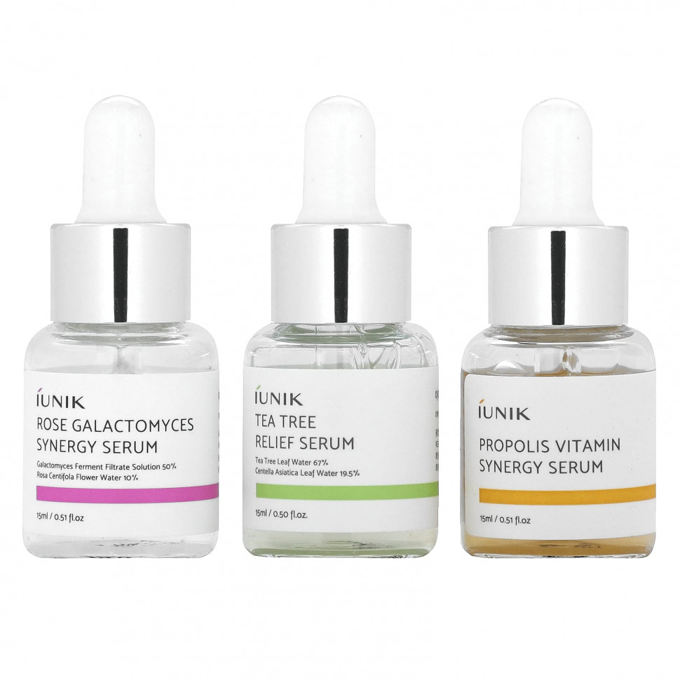 iUNIK, Daily Serum Trial Kit, 3 Piece Set    , -, 