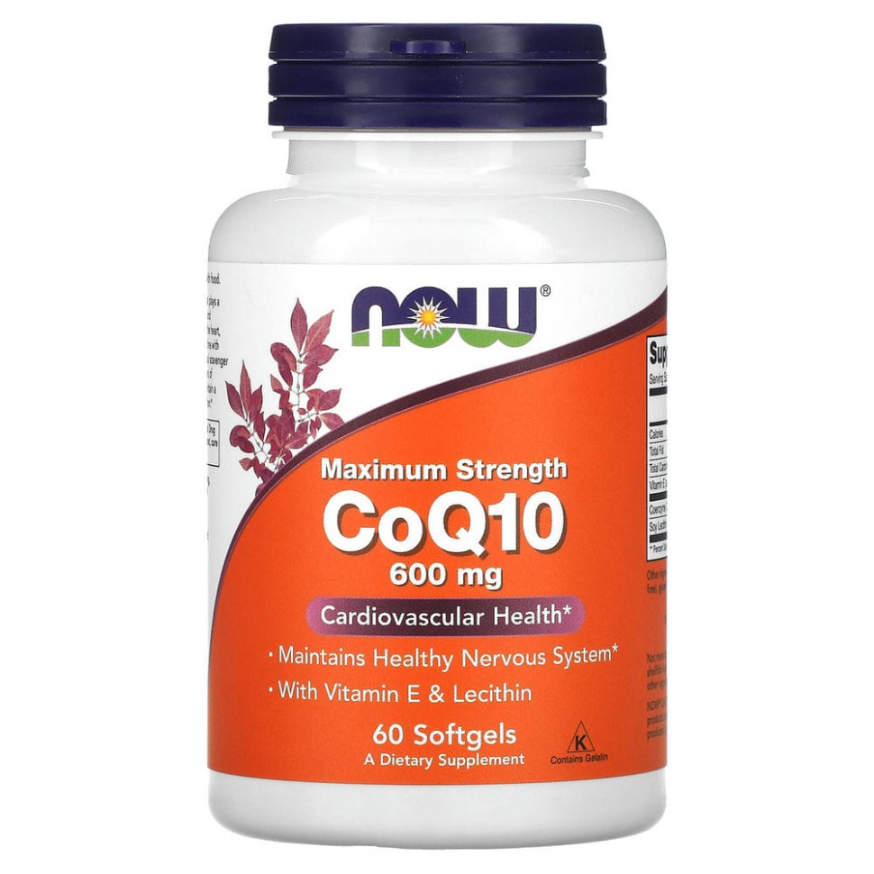 NOW Foods,  Q10   E  ,  , 600 , 60     , -, 