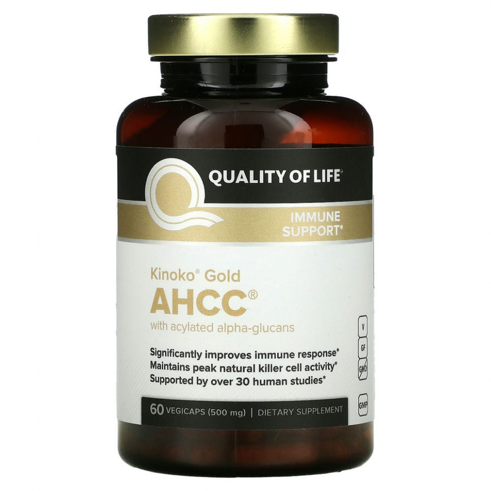 Quality of Life Labs, Kinoko Gold AHCC   -, 60      , -, 