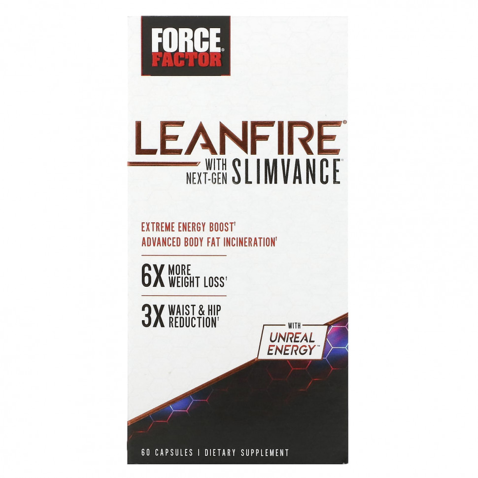 Force Factor, LeanFire   Slimvance  , 60     , -, 