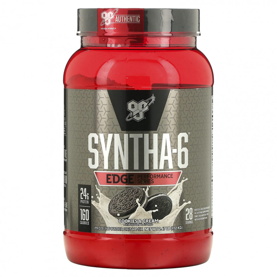 ���������� BSN, Syntha-6 Edge, ����������� ���������� �����, ������� � ������, 1,12 �� (2,47 �����)  Iherb (������)