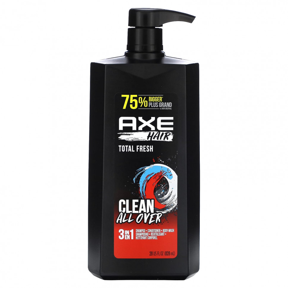 Axe, Hair,   ,  3  1,     , Total Fresh, 828  (28 . )    , -, 