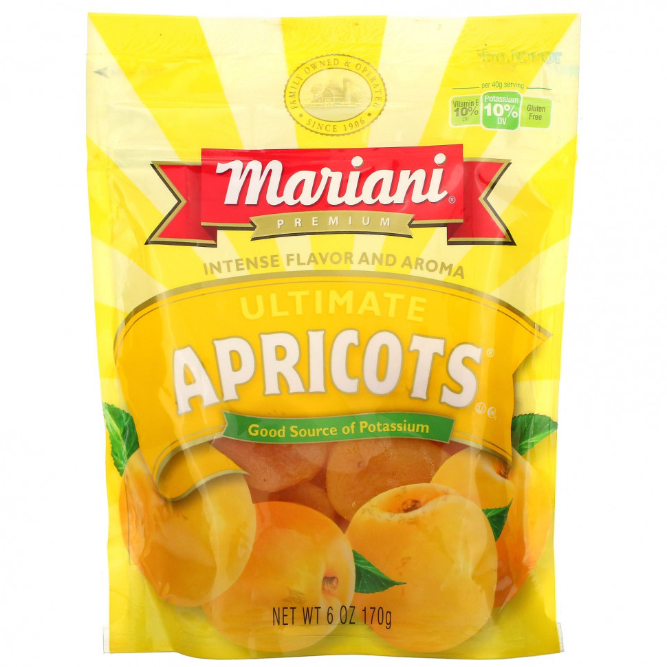 Mariani Dried Fruit, Premium, Ultimate Apricots, 6 oz ( 170 g)    , -, 