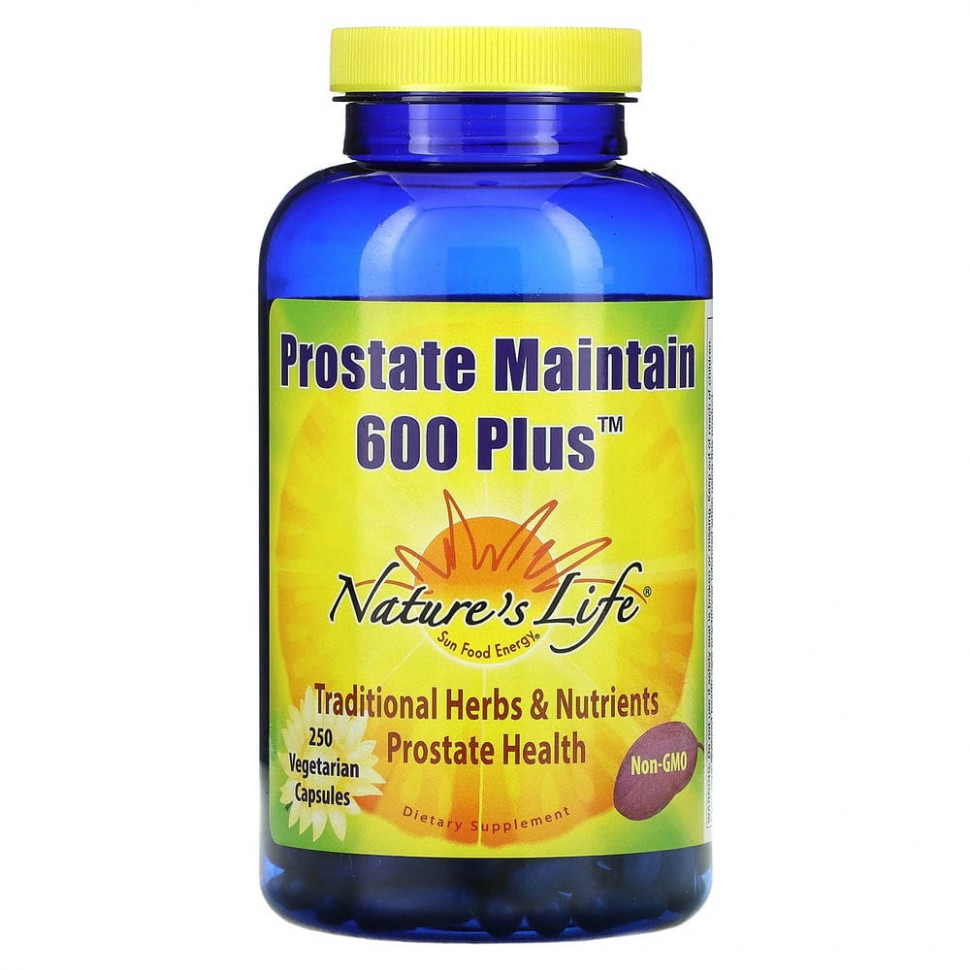 Nature's Life, Prostate Maintain 600 Plus, 250      , -, 