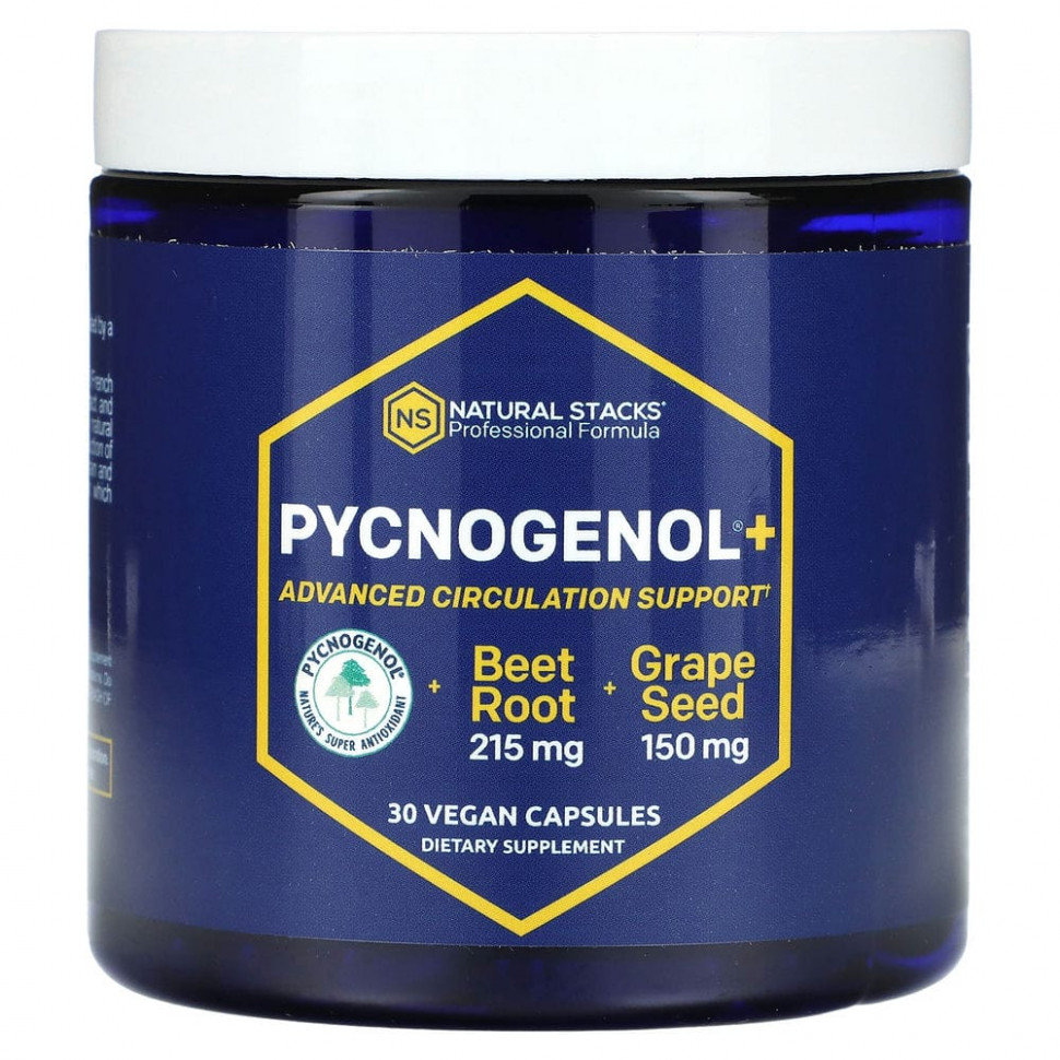 Natural Stacks, Pycnogenol +, 30      , -, 