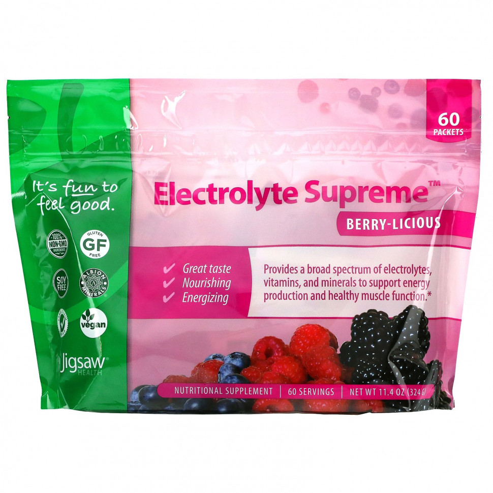 Jigsaw Health, Electrolyte Supreme,  , 60 , 11,4  (324 )    , -, 