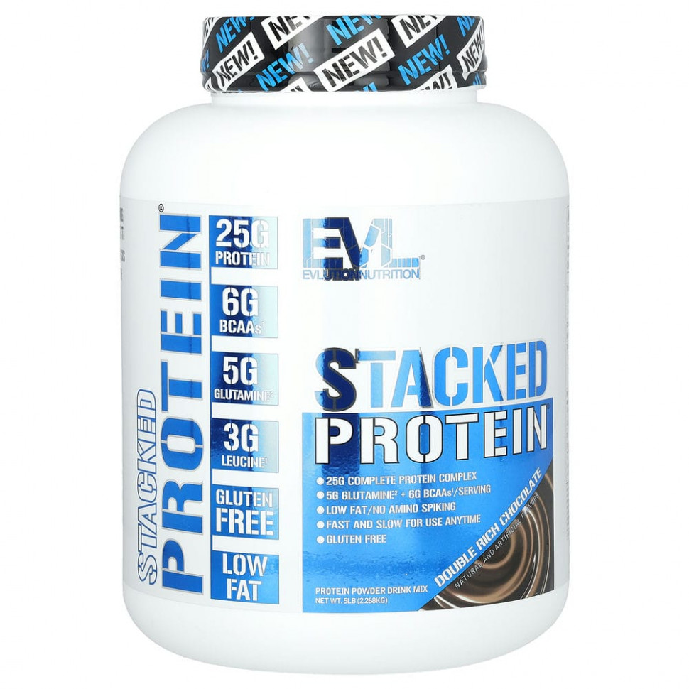 EVLution Nutrition, Stacked Protein,   , 2268  (5 )    , -, 