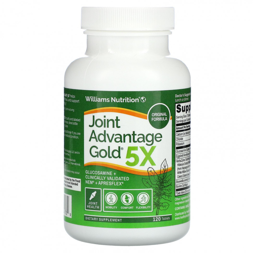 Williams Nutrition, Joint Advantage Gold 5X, 120     , -, 