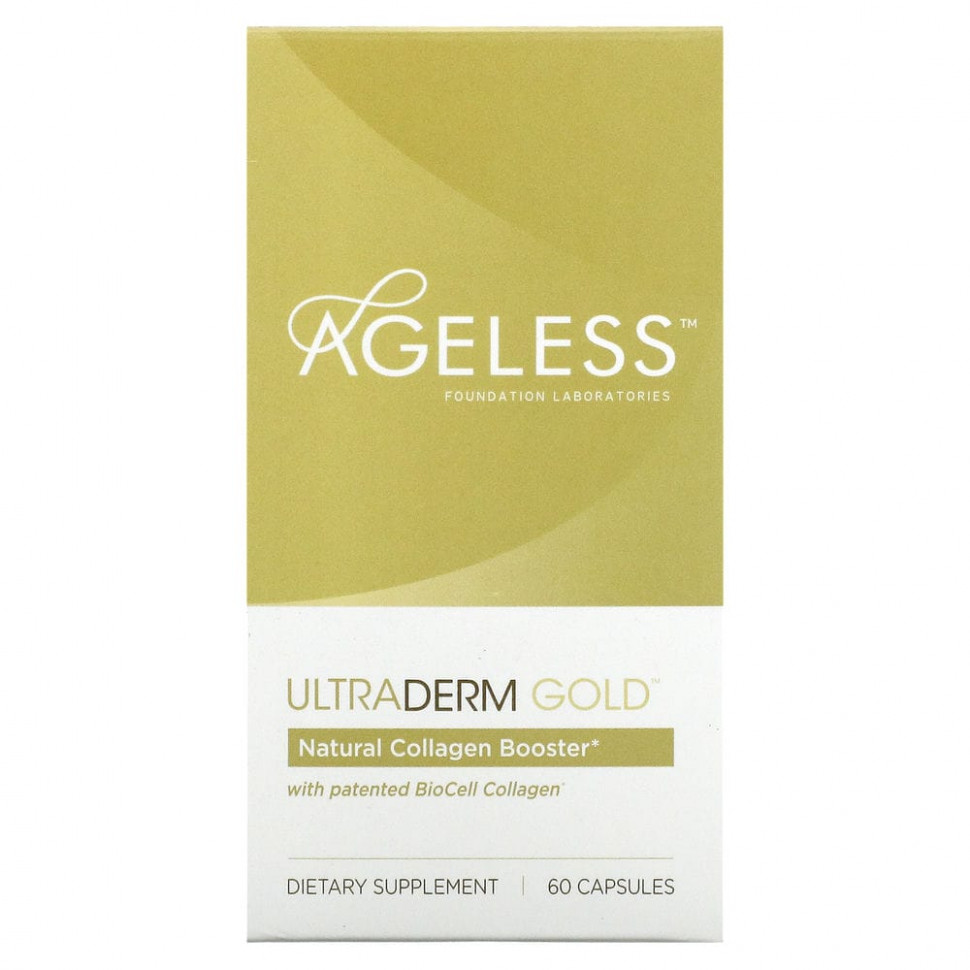 ���������� Ageless Foundation Laboratories, UltraDerm Gold, ����������� ������������ ��������� � ��������������� ���������� BioCell, 60 ������  Iherb (������)
