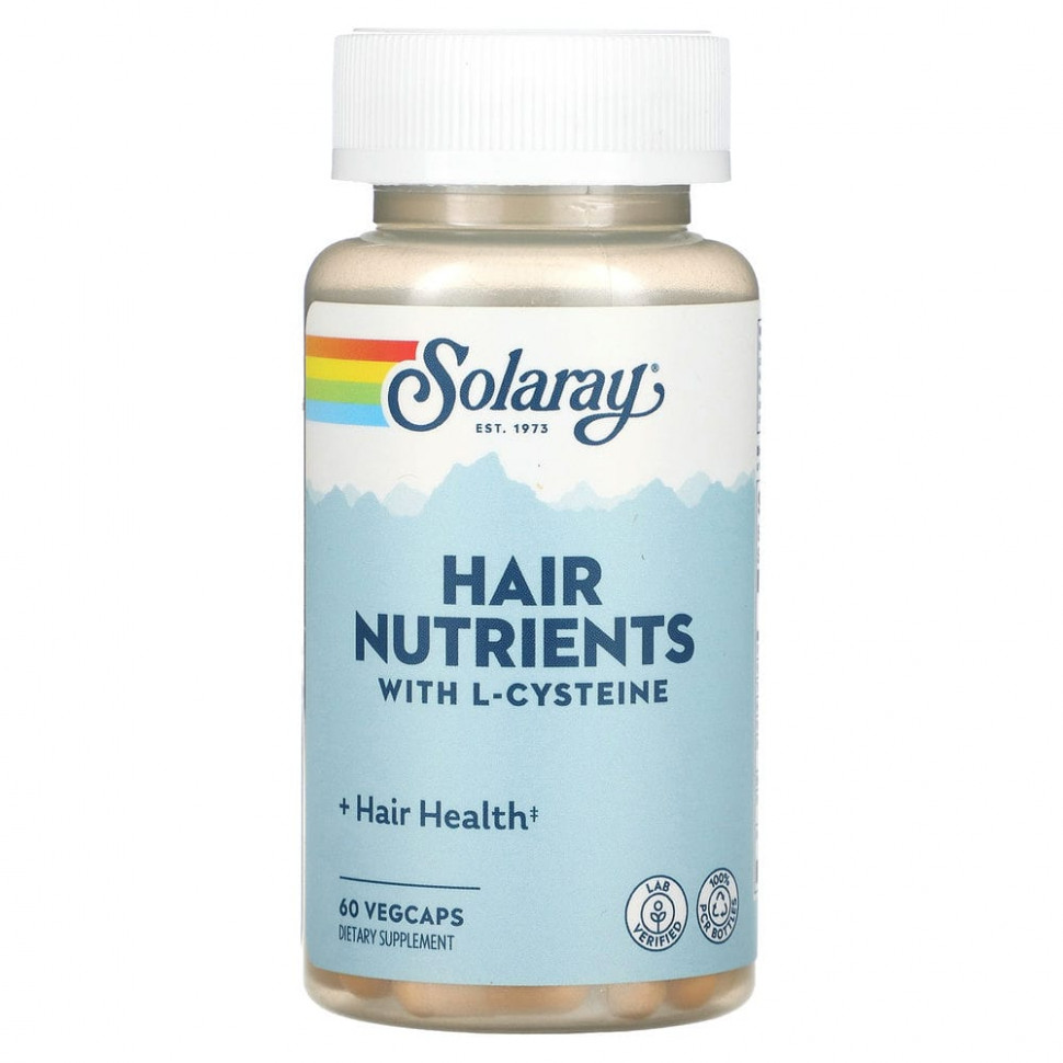 Solaray, Hair Nutrients , 60 VEGCAPS    , -, 