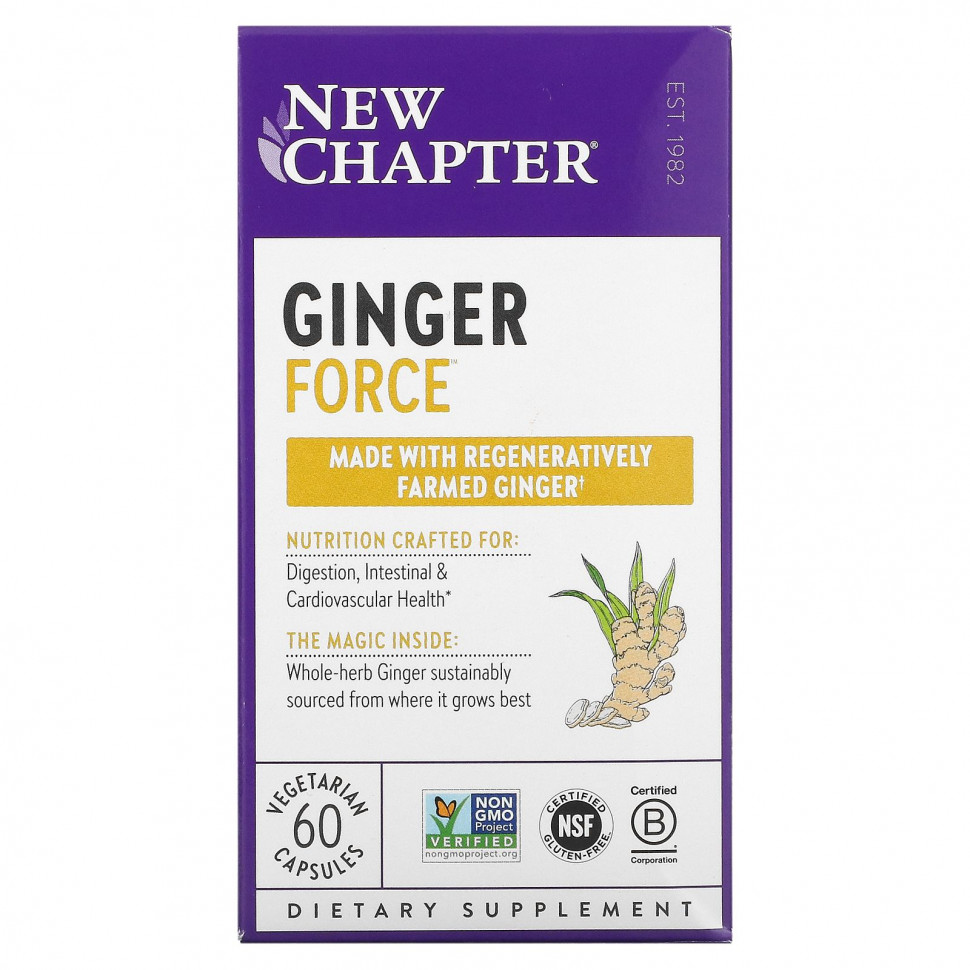  New Chapter, Ginger Force, 60    Iherb ()