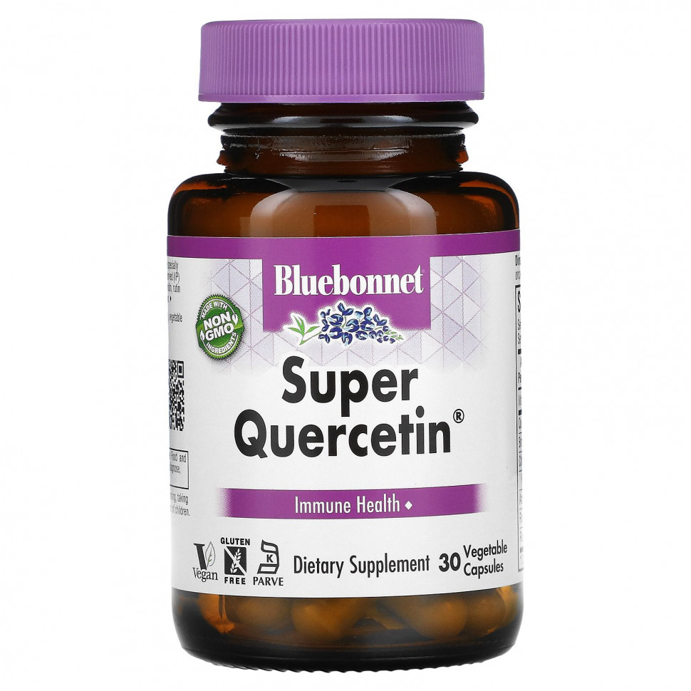 Bluebonnet Nutrition, Super Quercetin, Immune Health, 30 Vegetable Capsules    , -, 