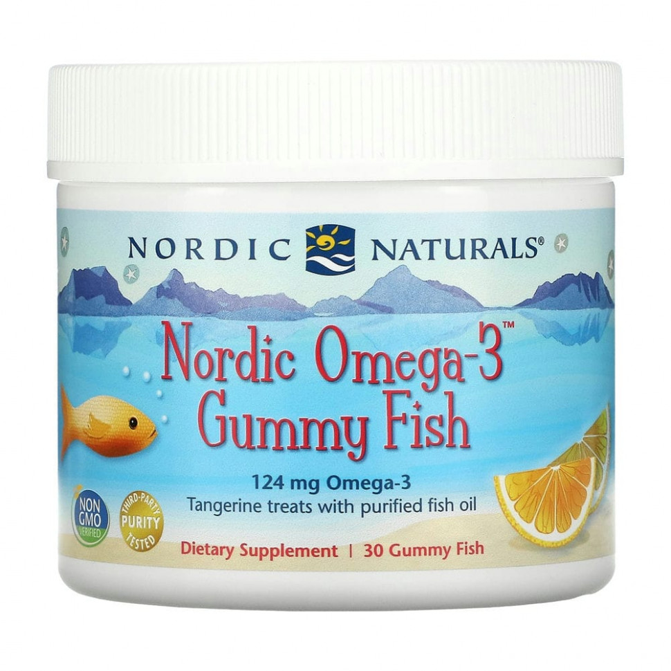 Nordic Naturals, Nordic Omega-3 Gummy Fish,  , 124 , 30         , -, 