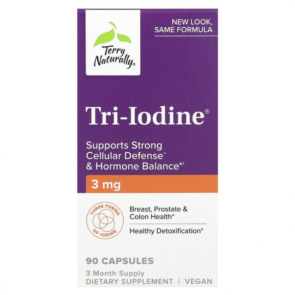 Terry Naturally, Tri-Iodine, 3 , 90     , -, 