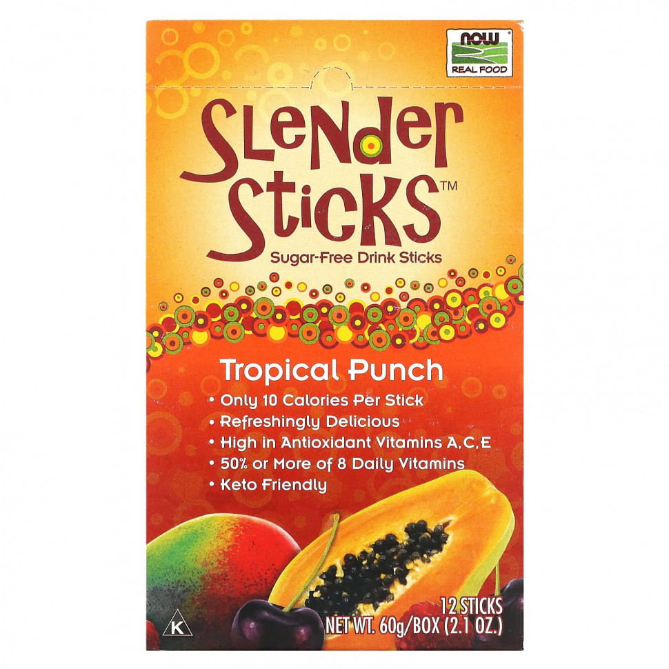 NOW Foods, Slender Sticks,  , 12   5  (0,18 )    , -, 