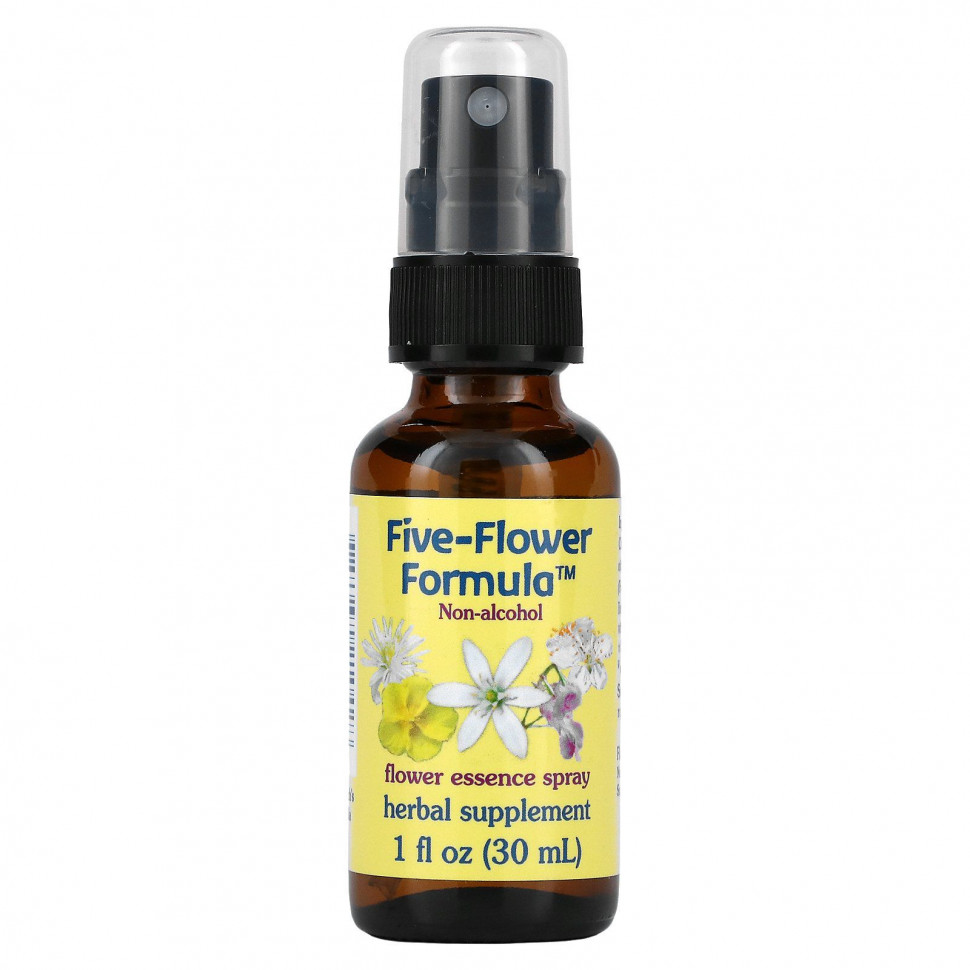 ���������� Flower Essence Services, Five-Flower Formula, ����� � ��������� ���������, �� �������� ������, 1 �. ����� (30 ��)  Iherb (������)