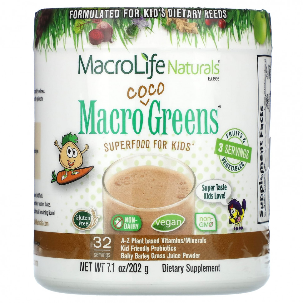 Macrolife Naturals, Macro Coco Greens,   , 202  (7,1 )    , -, 